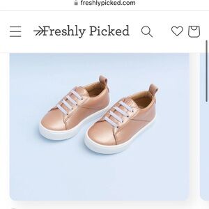 Freshly Picked Rose Gold Classic Lace Up Sneaker